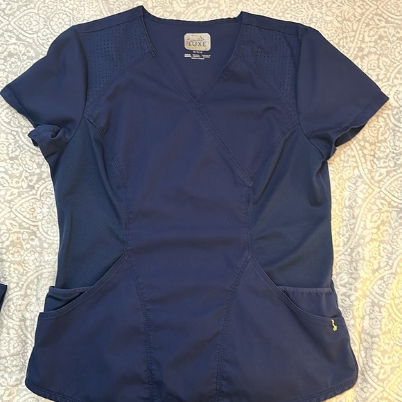 Cherokee Luxe Sport Scrub SET Navy Medium - Picture 2 of 7